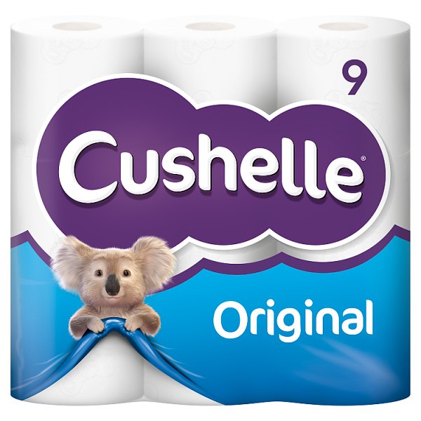 Cushelle White 9 Toilet Rolls