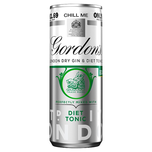 Gordon's London Dry Gin and Diet Tonic 250ml