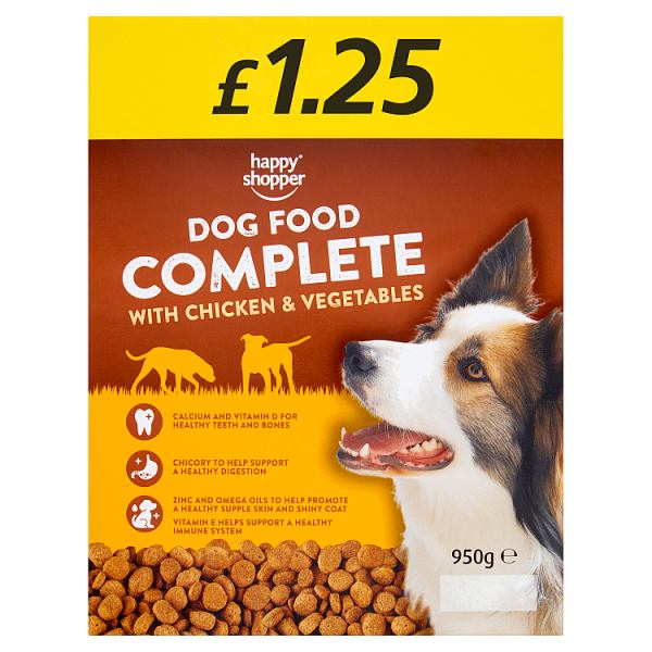Happy Shopper Complete Dog Food with Chicken & Vegetables 950g