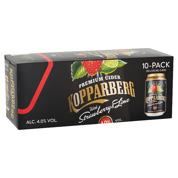 Kopparberg Premium Cider with Strawberry & Lime 10 x 330ml
