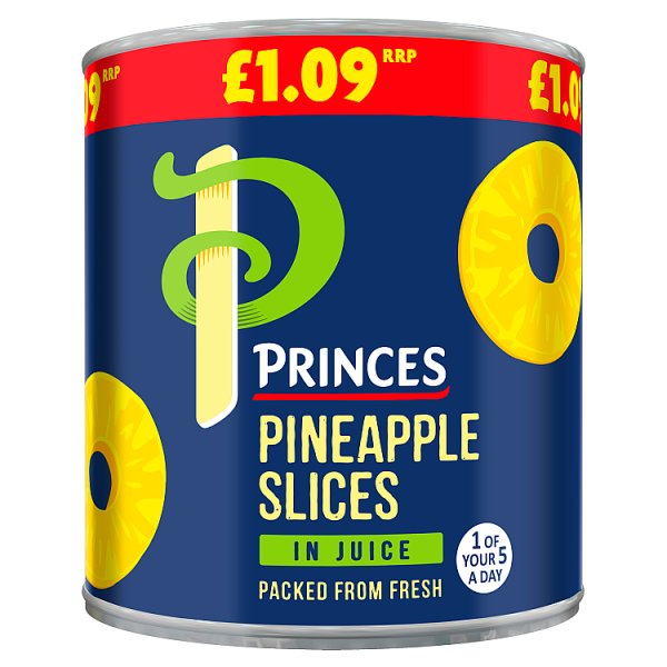 Princes Pineapple Slices in Juice 432g (Drained Weight 260g)