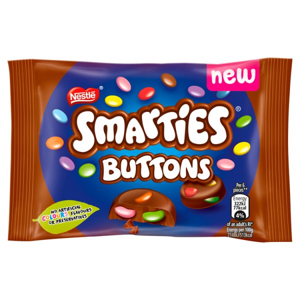 SMARTIES Milk Chocolate Buttons Single 32.5g