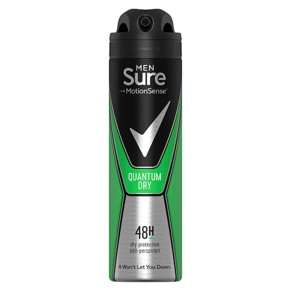 Sure Men Quantum Dry Anti-perspirant Deodorant Aerosol 150ml