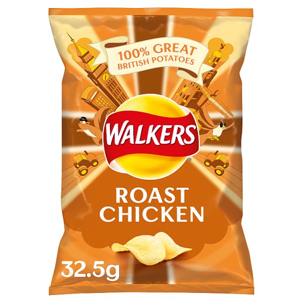 Walkers Roast Chicken Crisps 32.5g